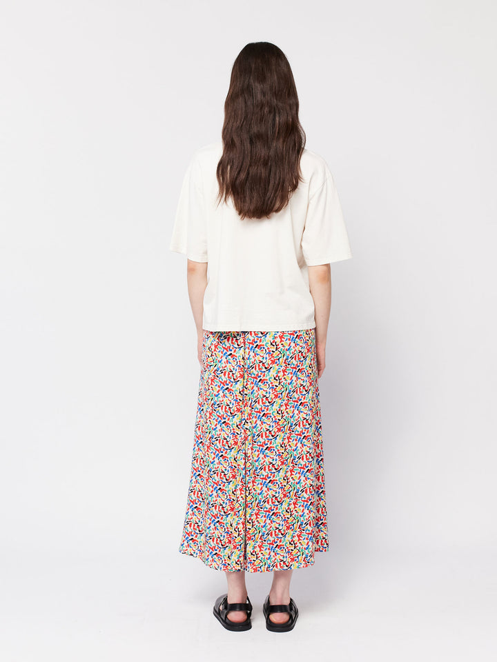 콘페티 프린트 플레어 스커트