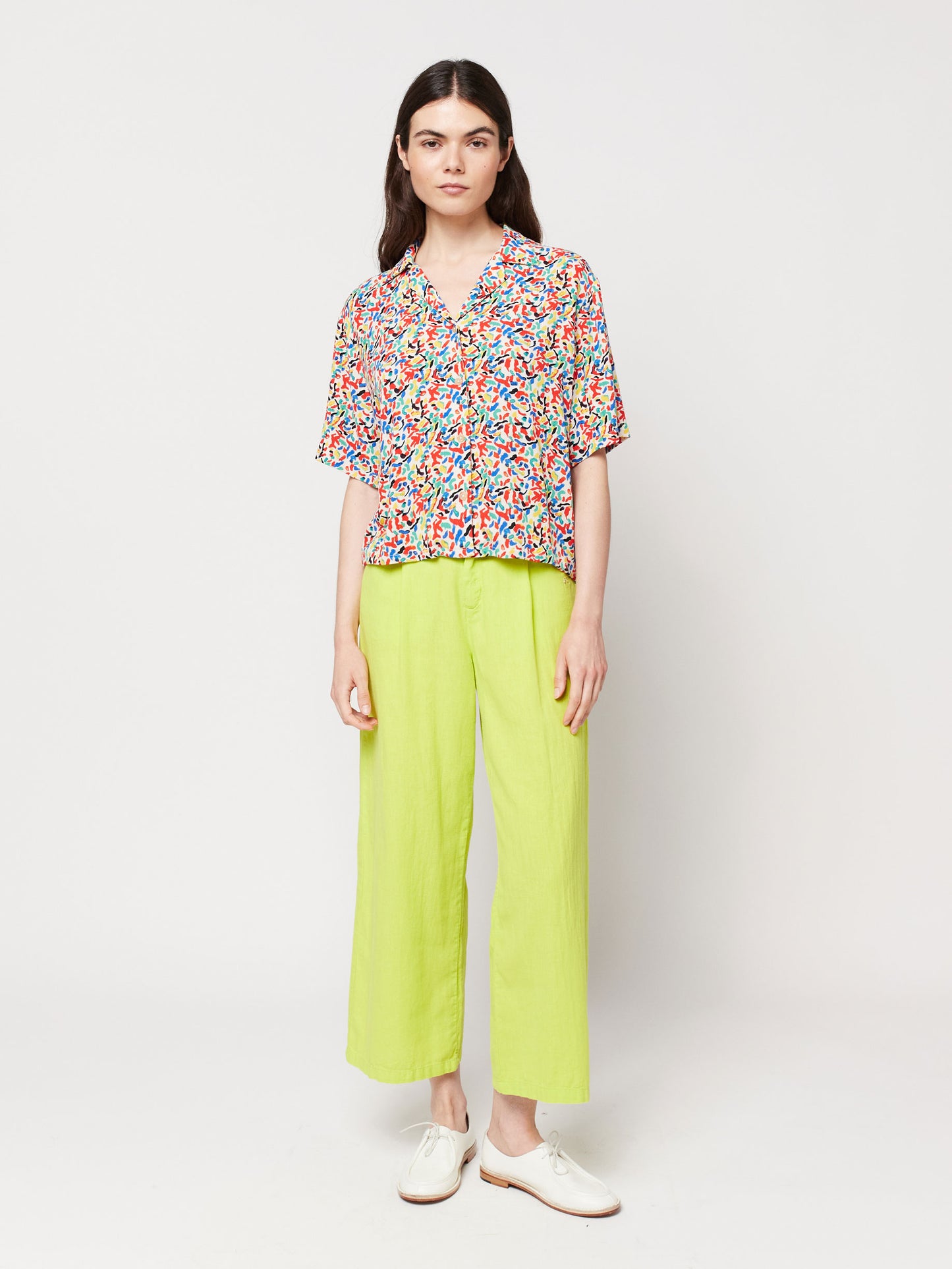Pleated culotte