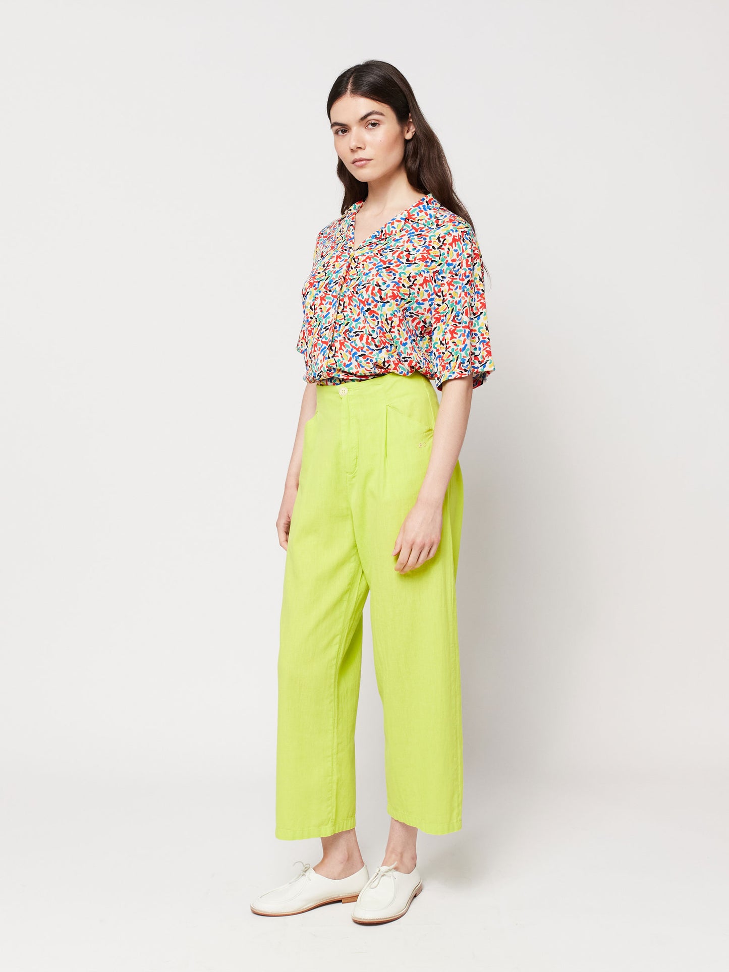Pleated culotte