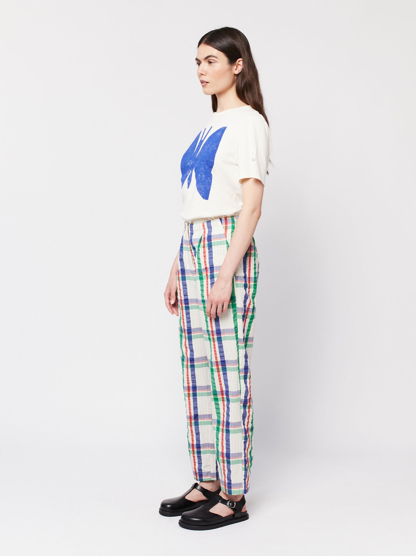 Checked cocoon pant