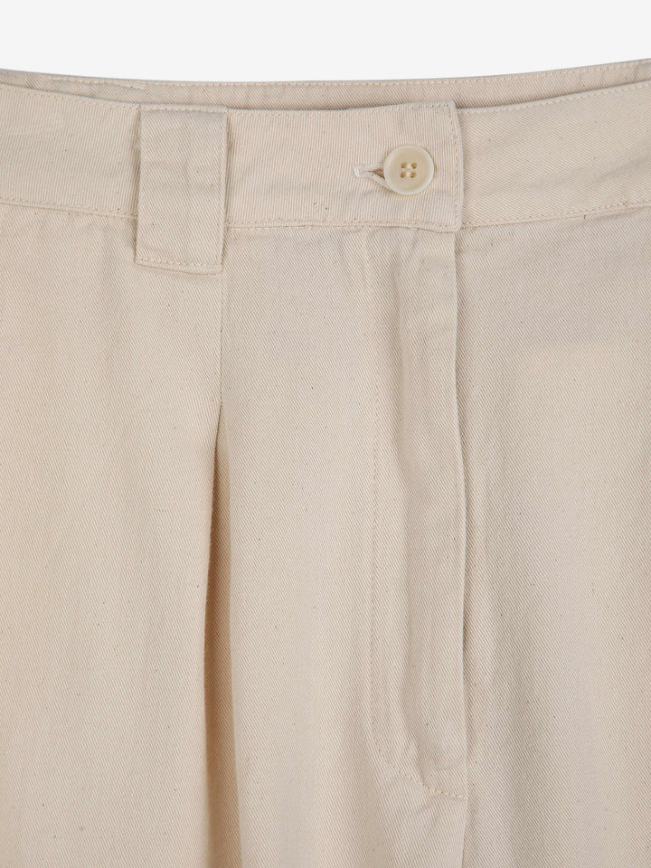 와이드 핏 플리츠 팬츠