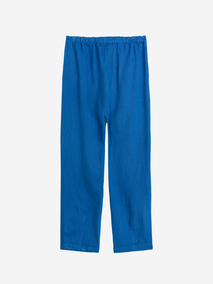 Pleated straight leg trouser