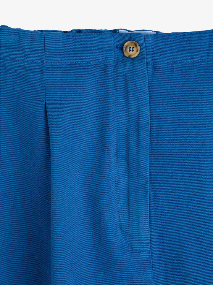 Pleated straight leg trouser