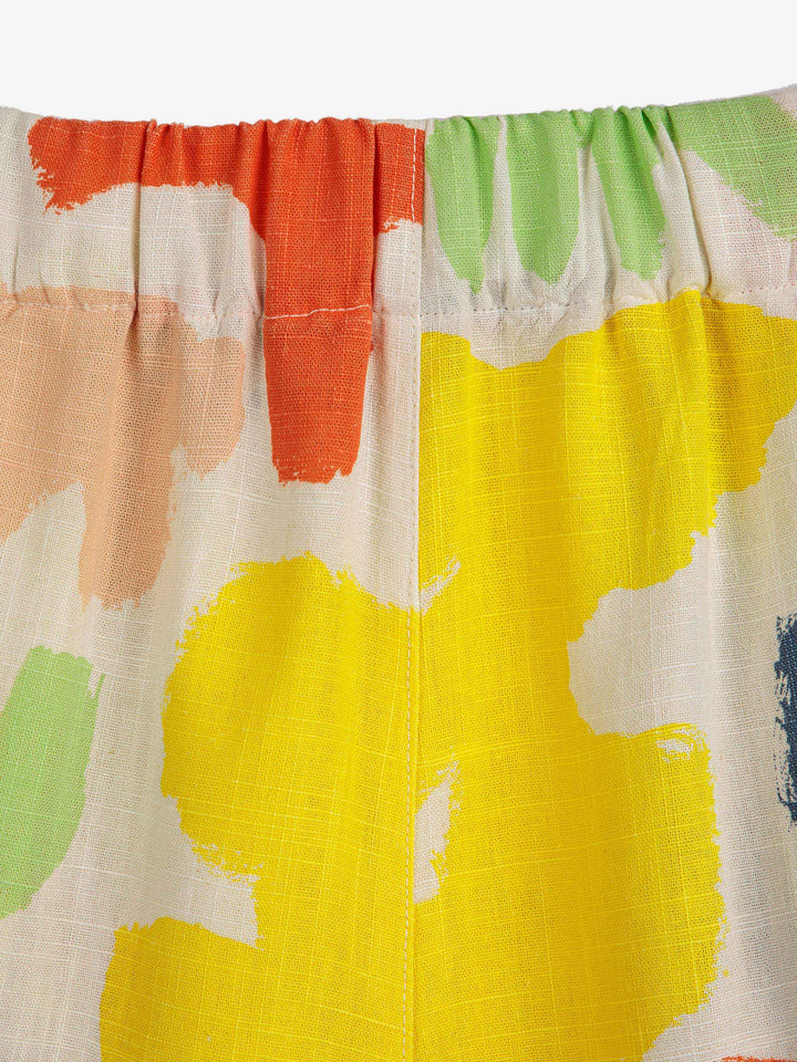 카니발 프린트 비스코스 블렌드 쇼츠