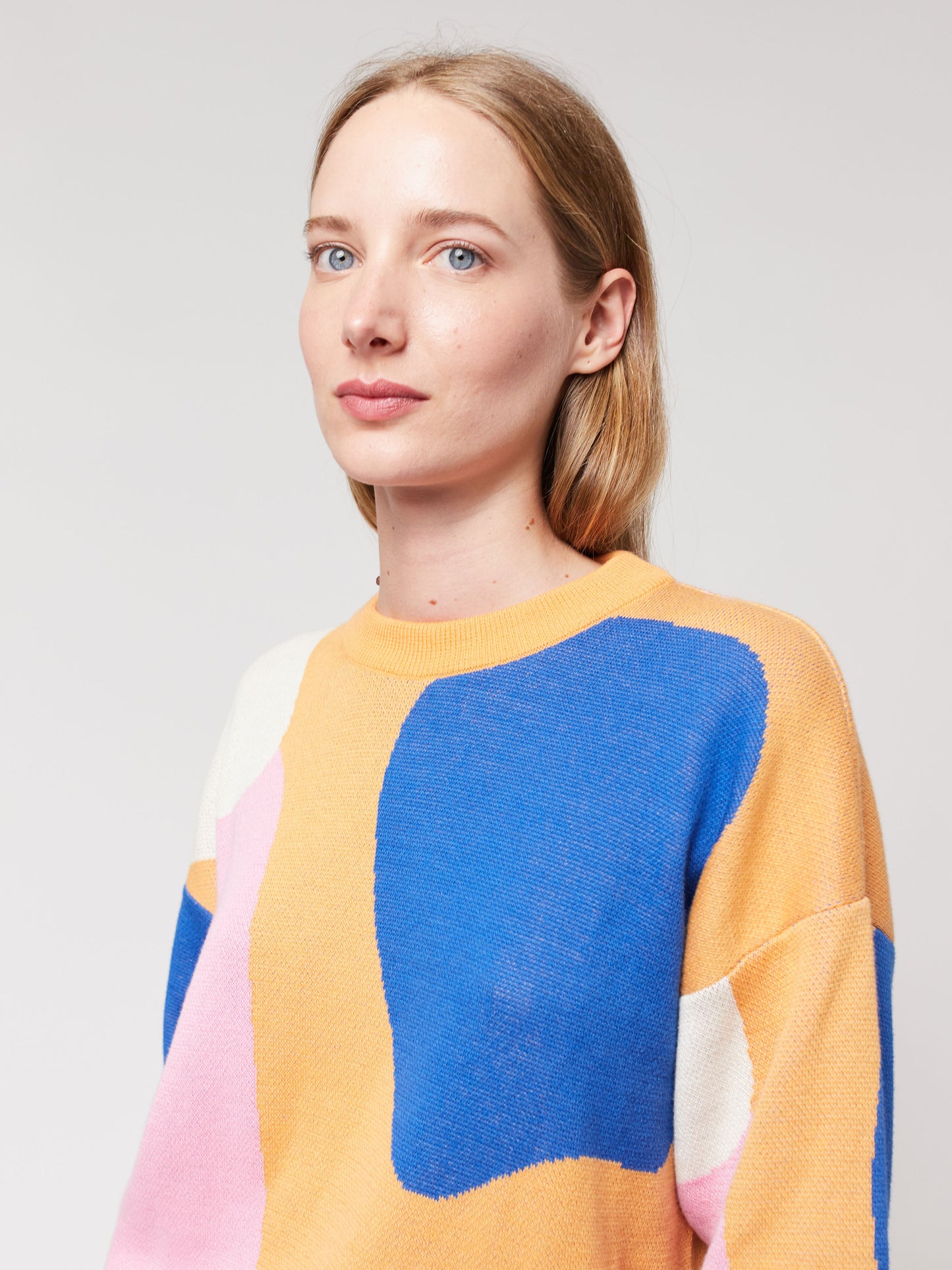 Multicolour jacquard jumper
