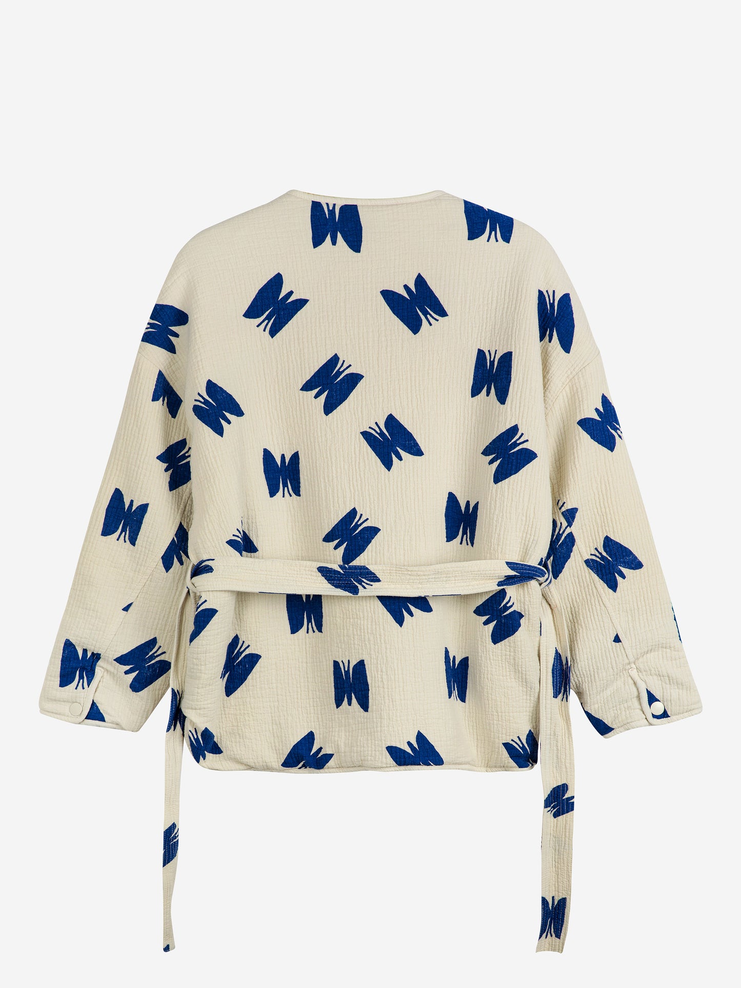 Butterfly print padded jacket