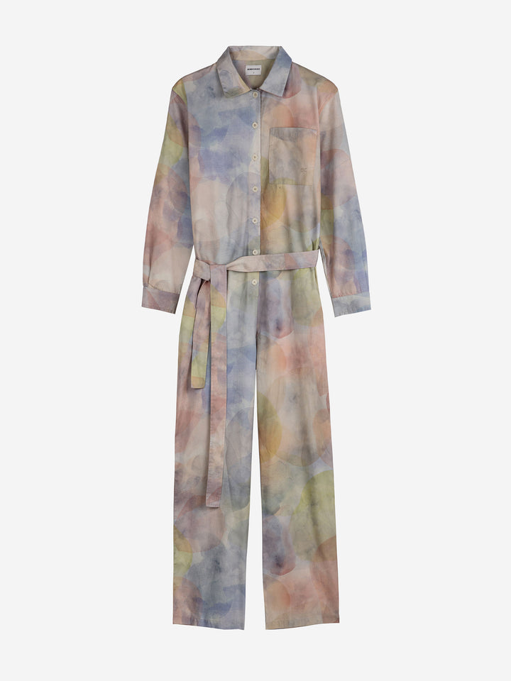 Skylight print buttoned overall