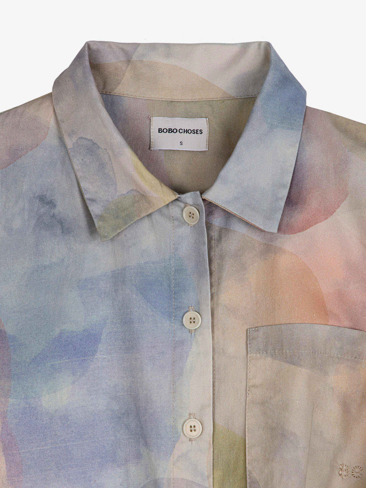 Skylight print buttoned overall