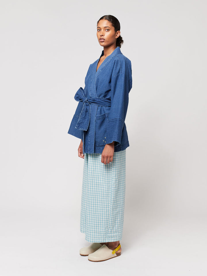 스트럭처드 코튼 기모노 재킷