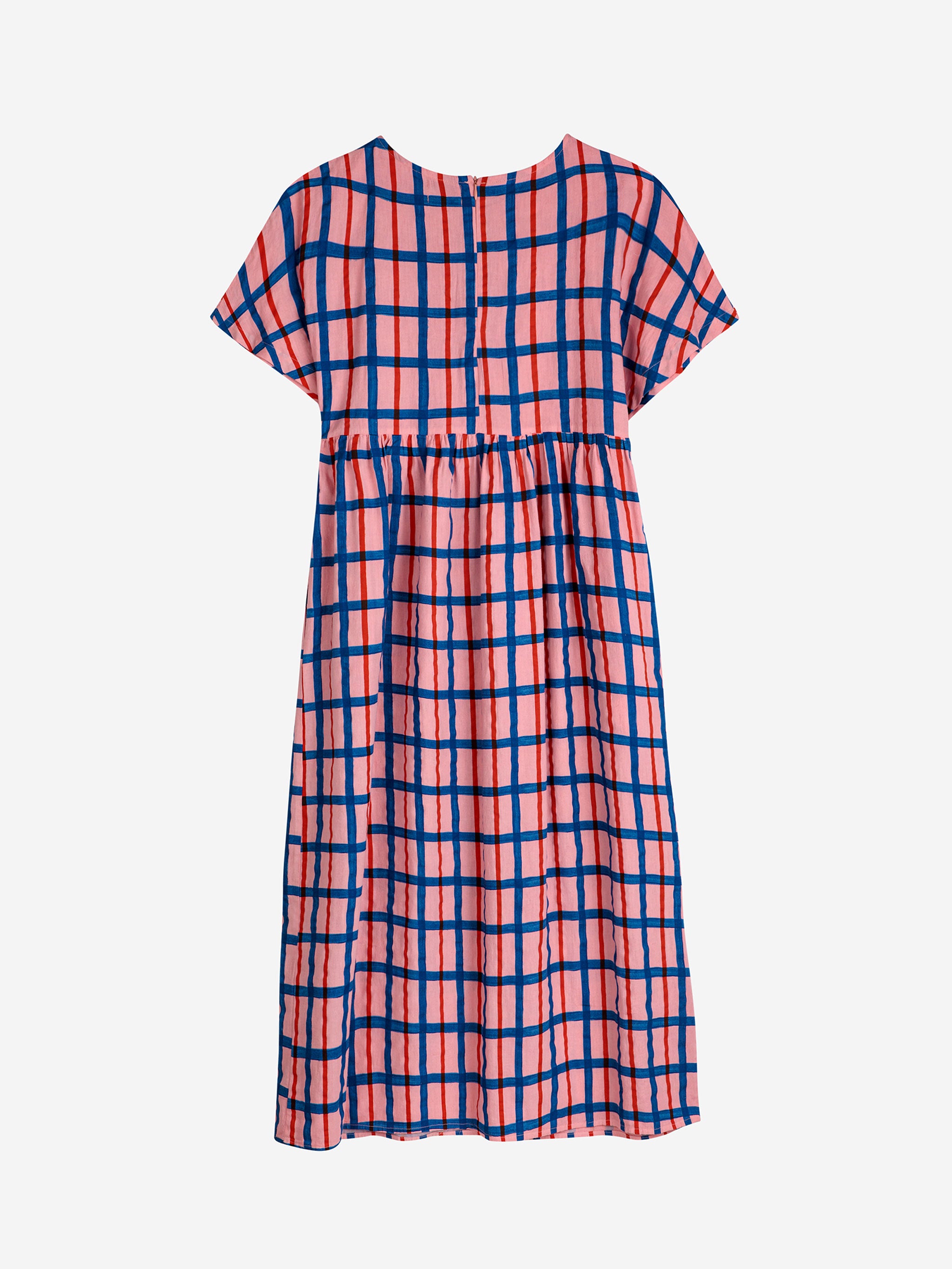 Multicolored checked print dress - XS