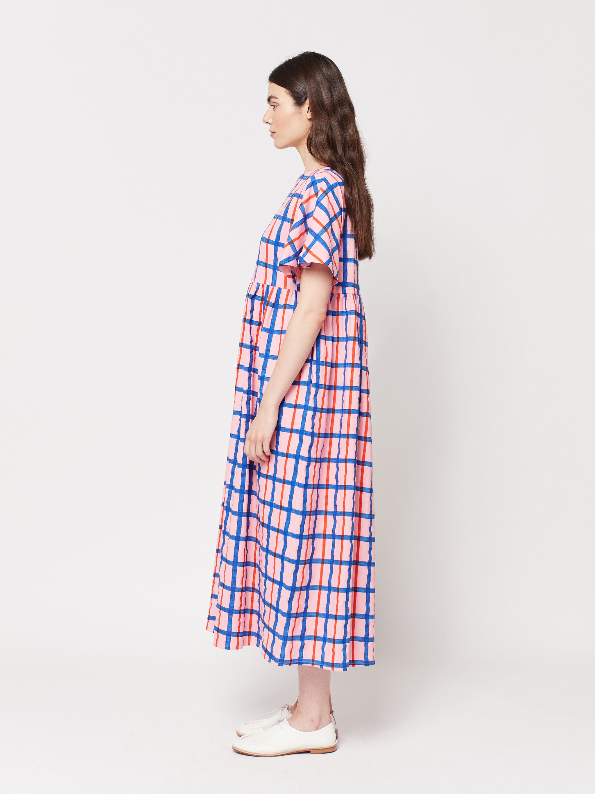 Multicolored checked print dress – Bobo Choses