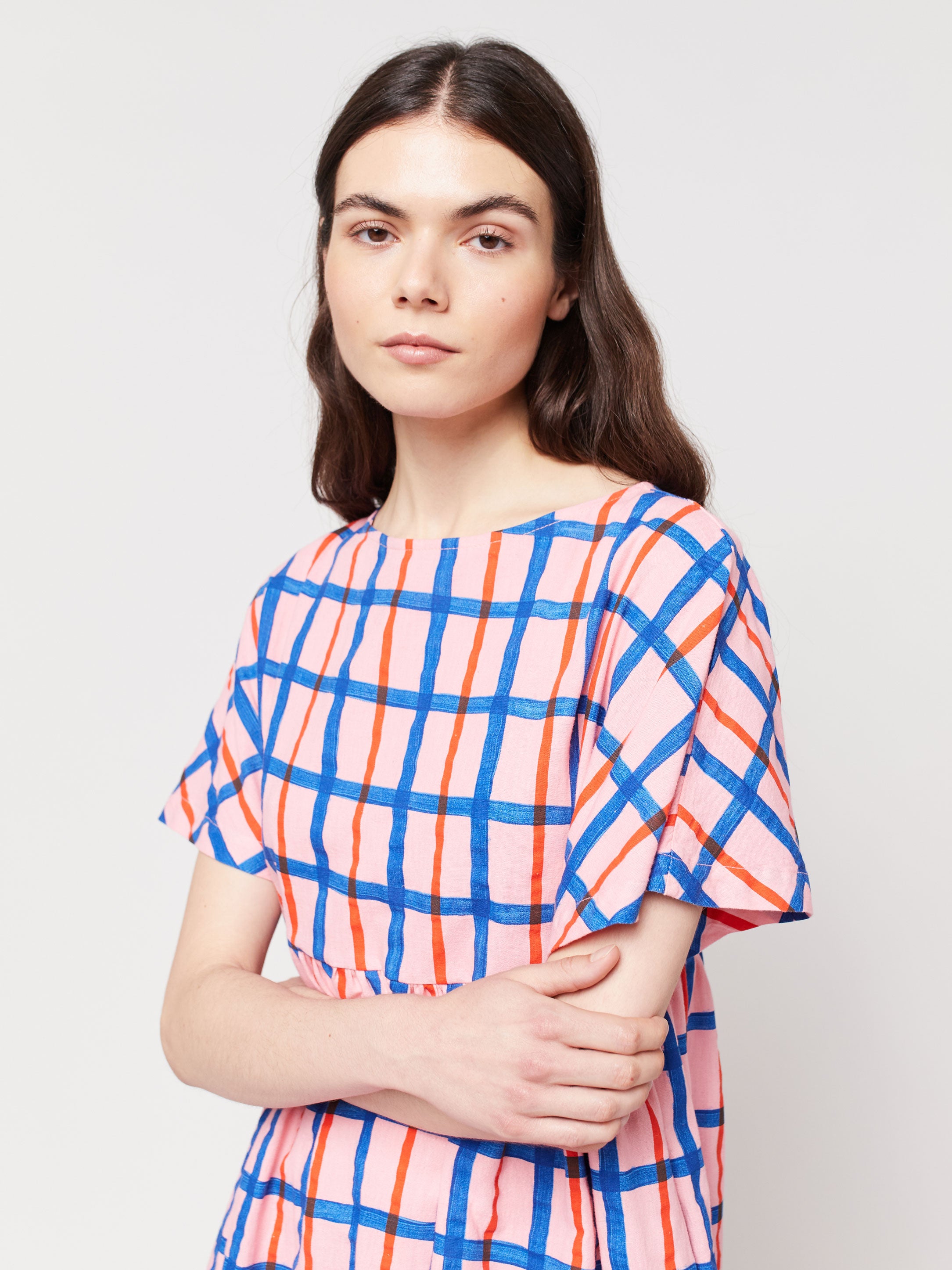 Multicolored checked print dress – Bobo Choses