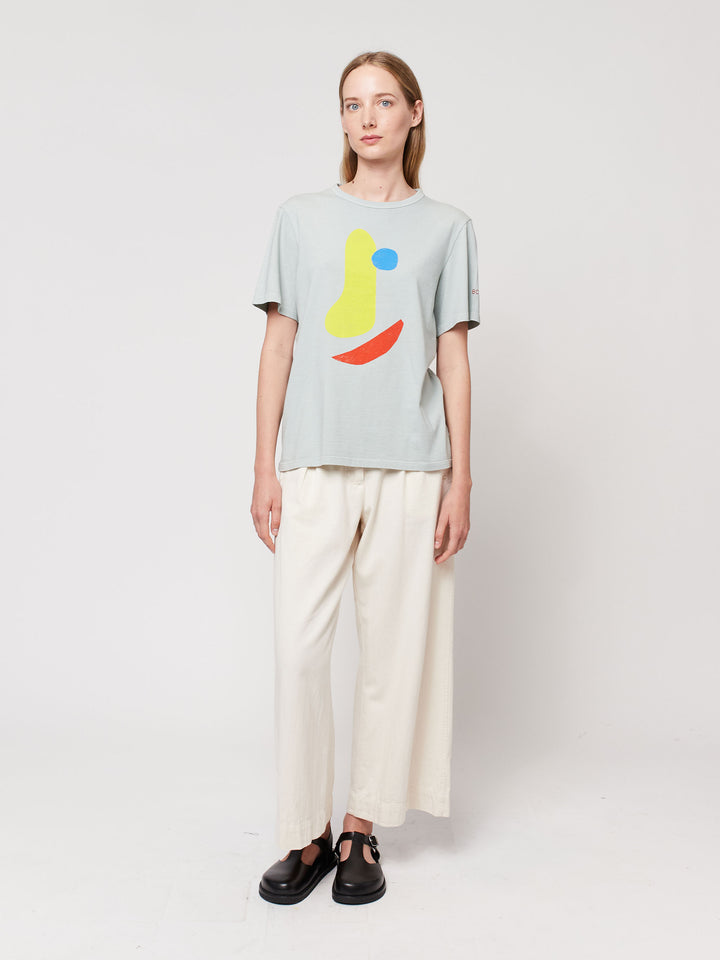 Smilling mask print t-shirt