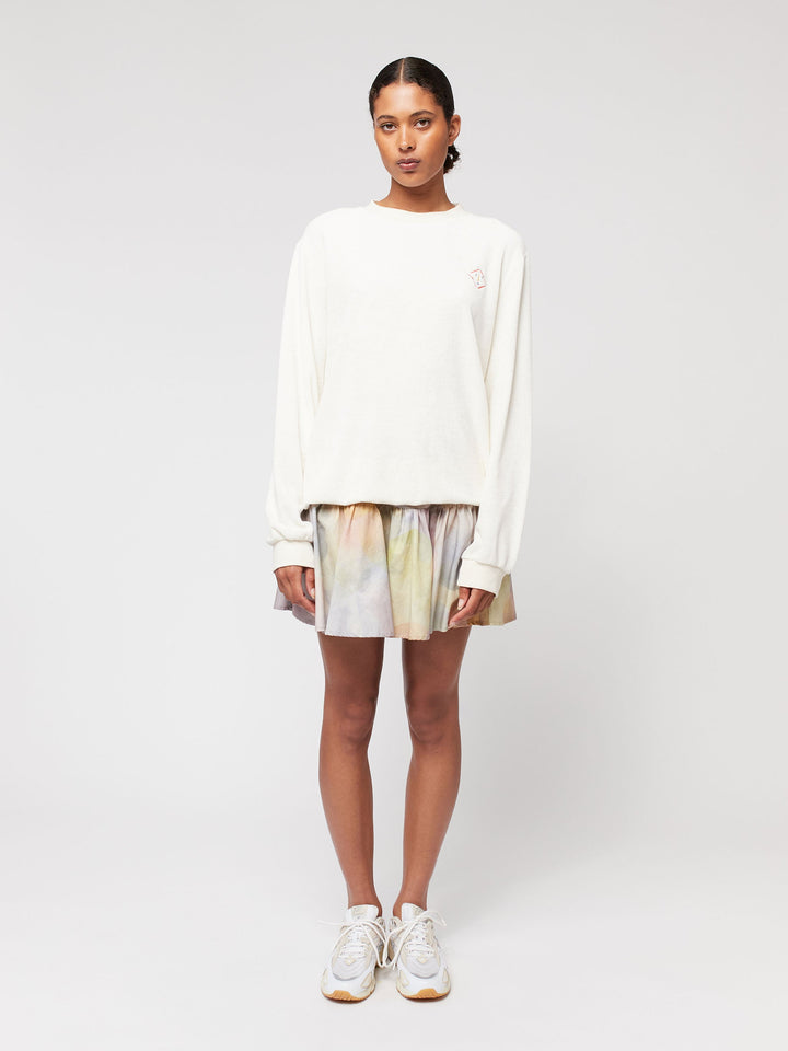 Mask embroidery terry unisex sweatshirt