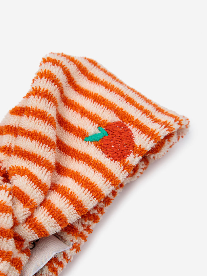 Orange Stripes terry headband