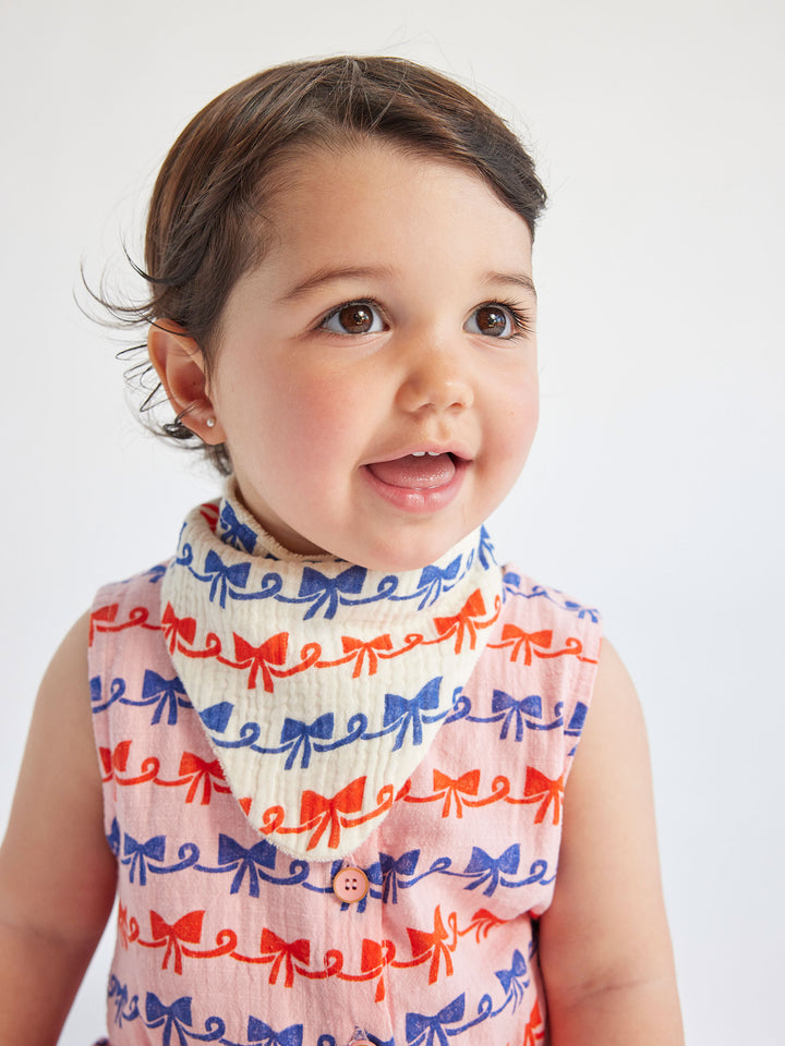 Ribbon Bow bib set