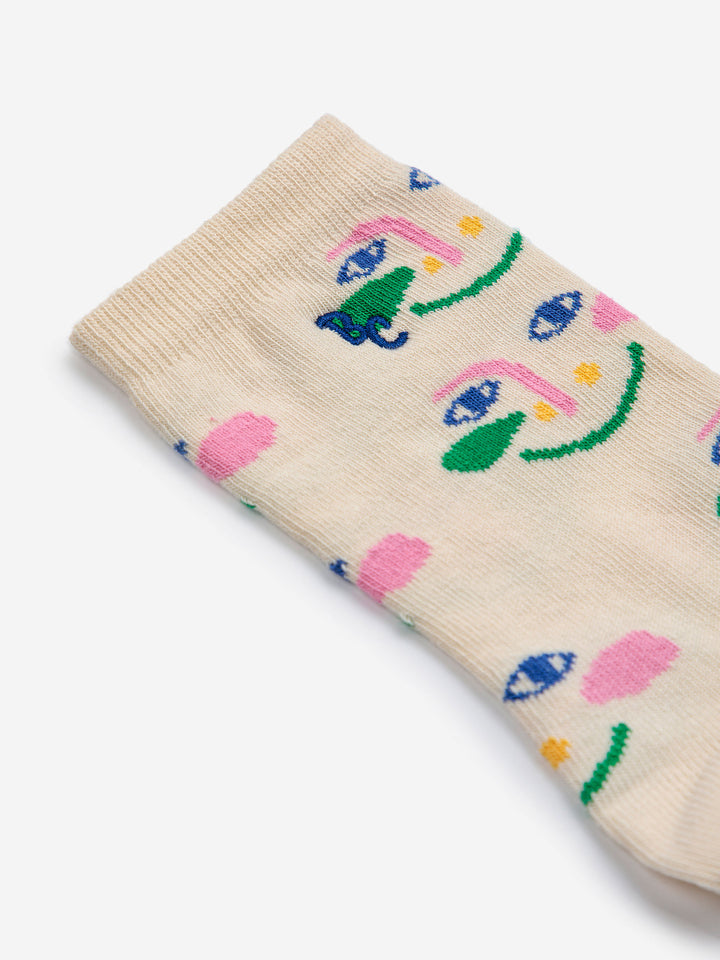 Smiling Face All Over long socks