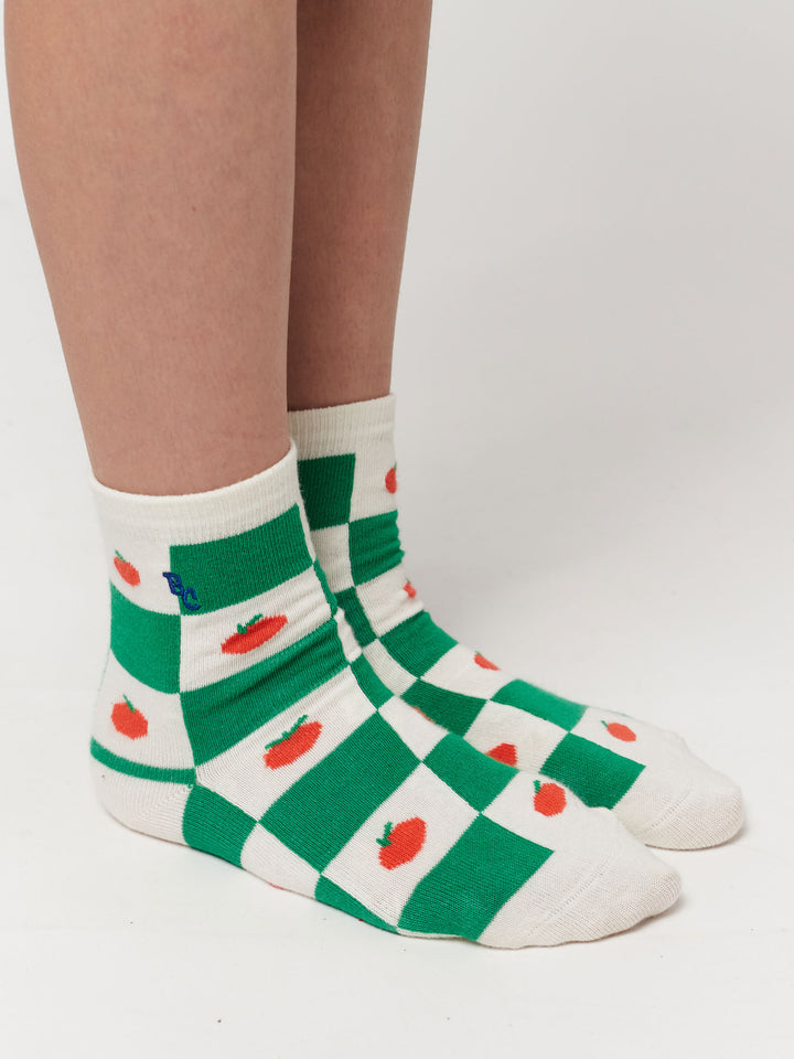 Tomato All Over short socks