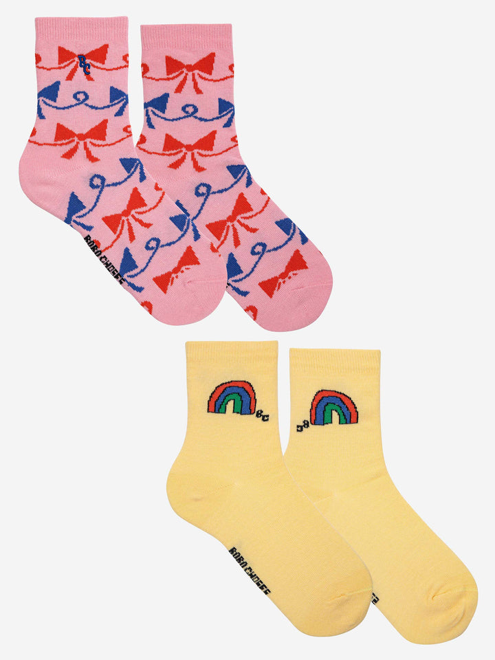Pack de calcetines lazos y arco iris