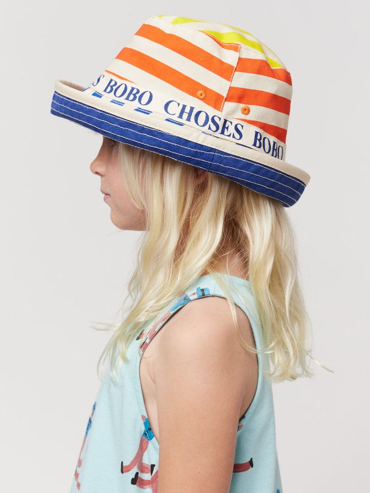 Multicolor Stripes reversible Hat