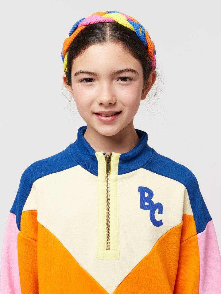 Multicolor braided knitted cotton headband