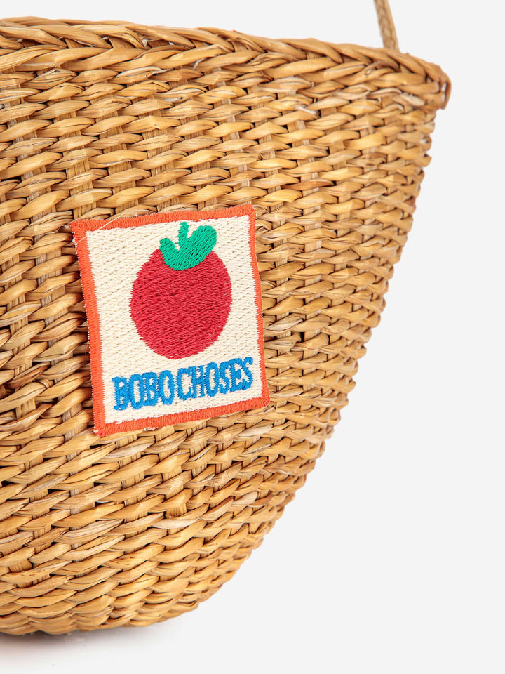 BC Tomato Patch raffia hand bag