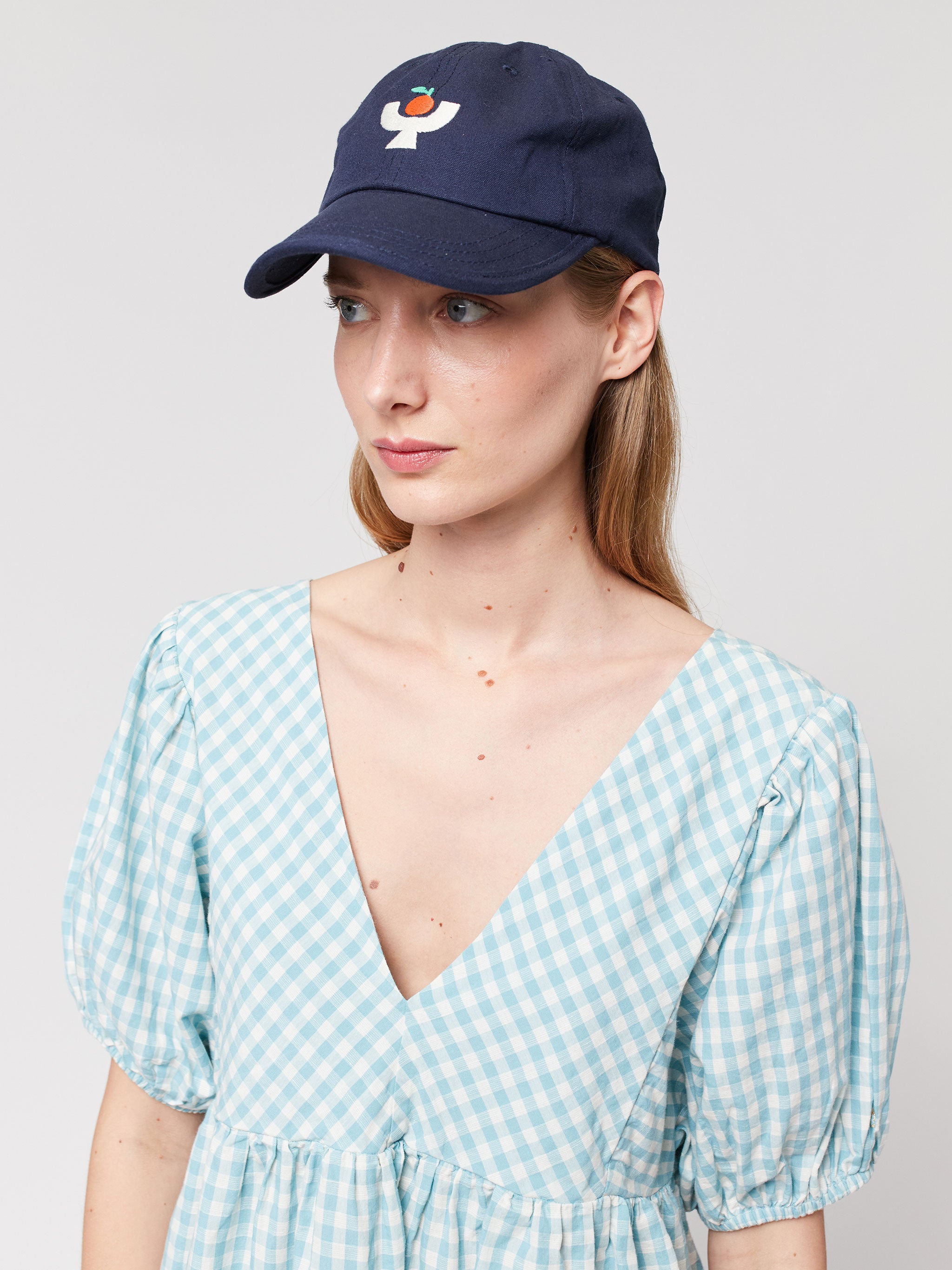 Bobo Choses Woman Plaid Check Fisherman Hat Navy Blue - Advice from a  Caterpillar