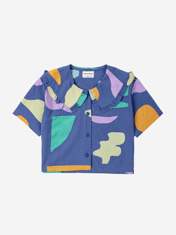 Summer Landscape all over woven shirt