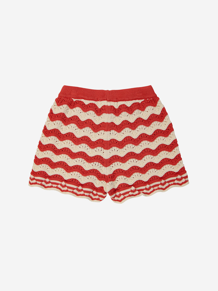 Crochet checkerboard bermuda