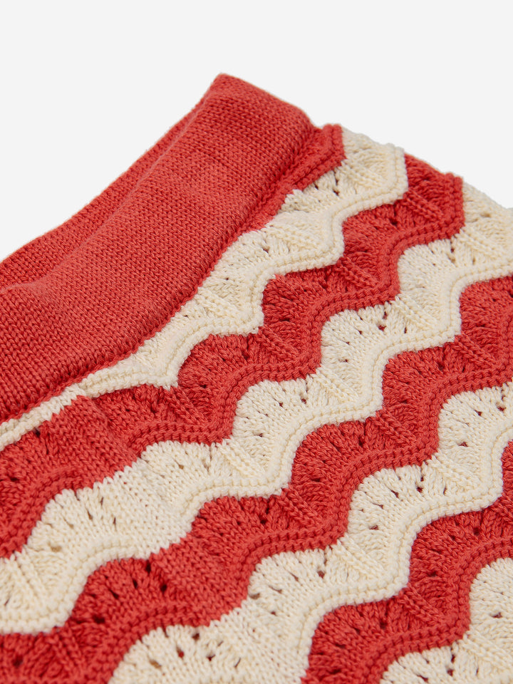 Crochet checkerboard bermuda