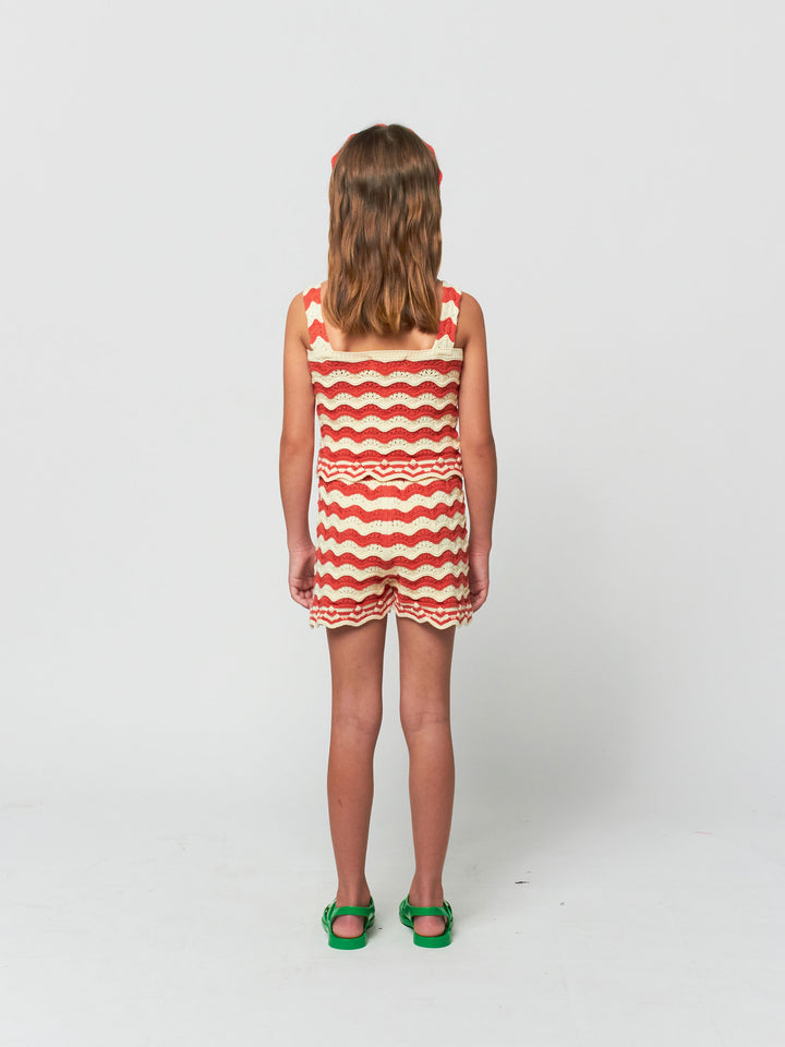 Crochet checkerboard bermuda