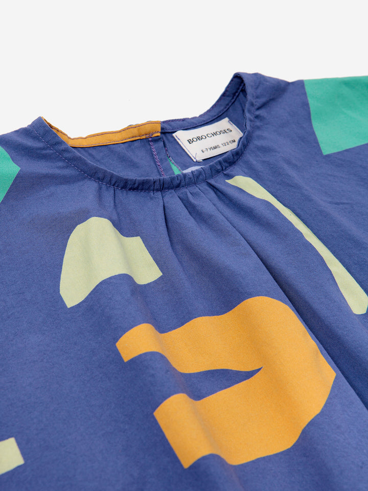 Summer Landscape all over woven dress