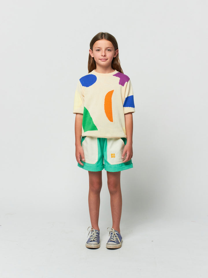 Summer Landscape all over knitted jumper