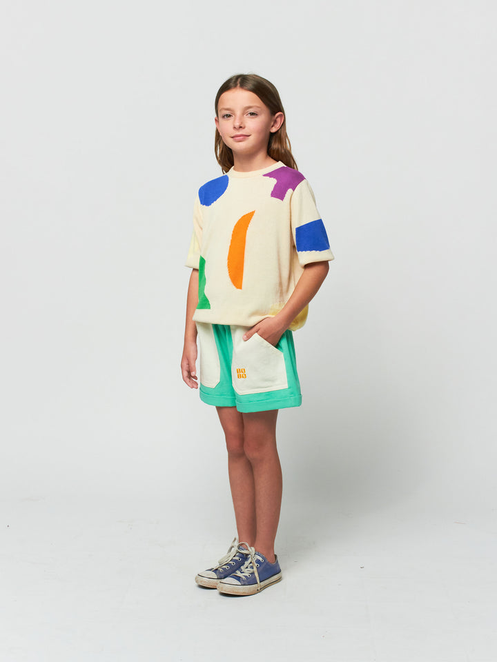 Summer Landscape all over knitted jumper