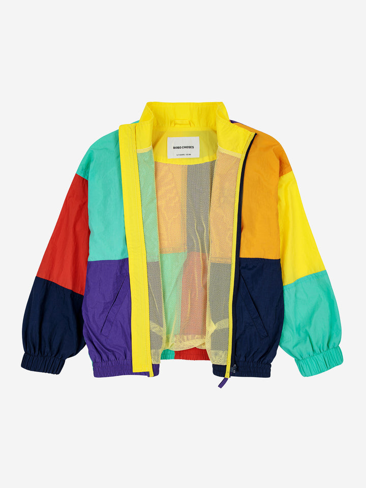 Colorblock windbreaker jacket