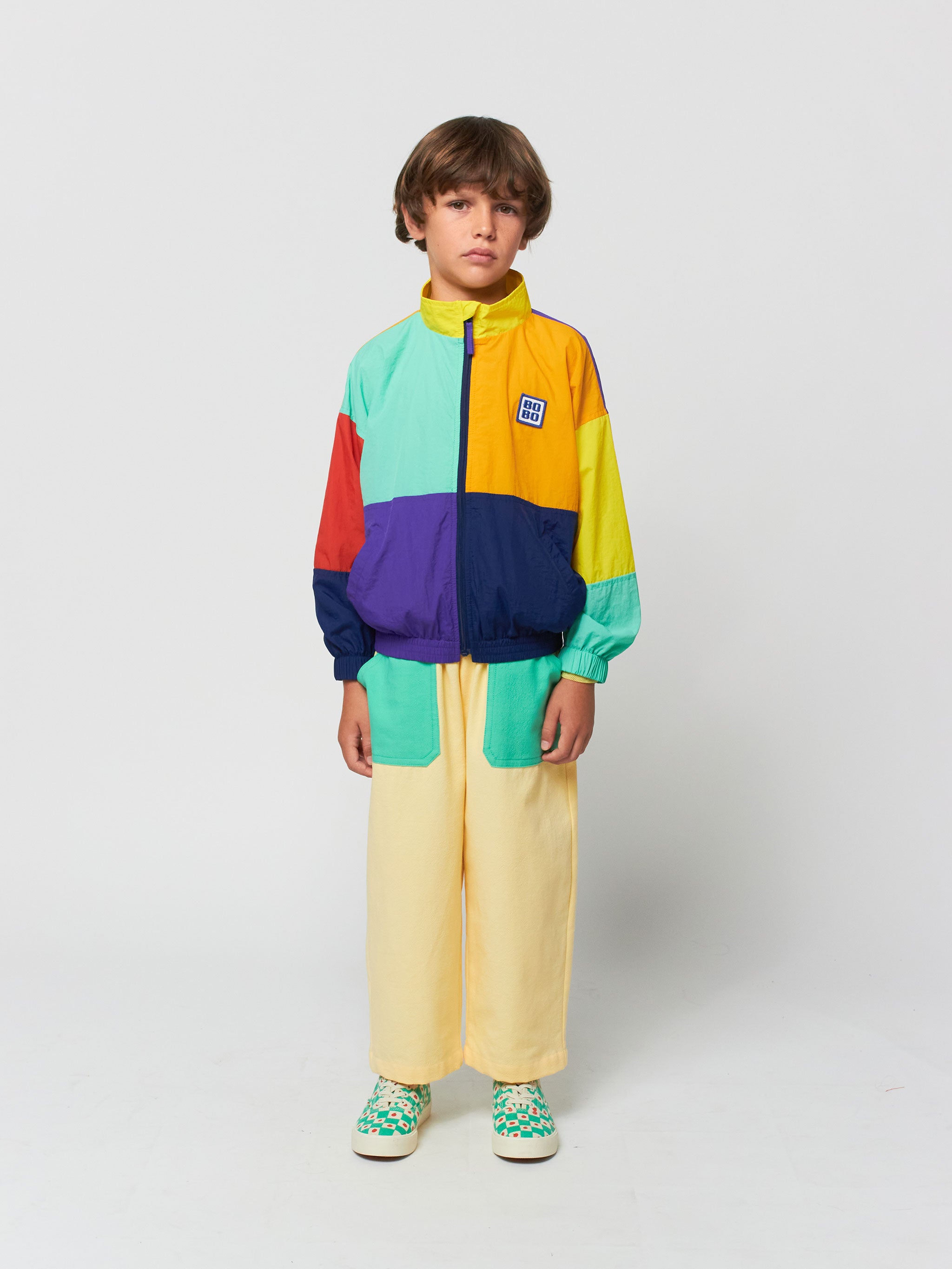 Colorblock windbreaker jacket – Bobo Choses