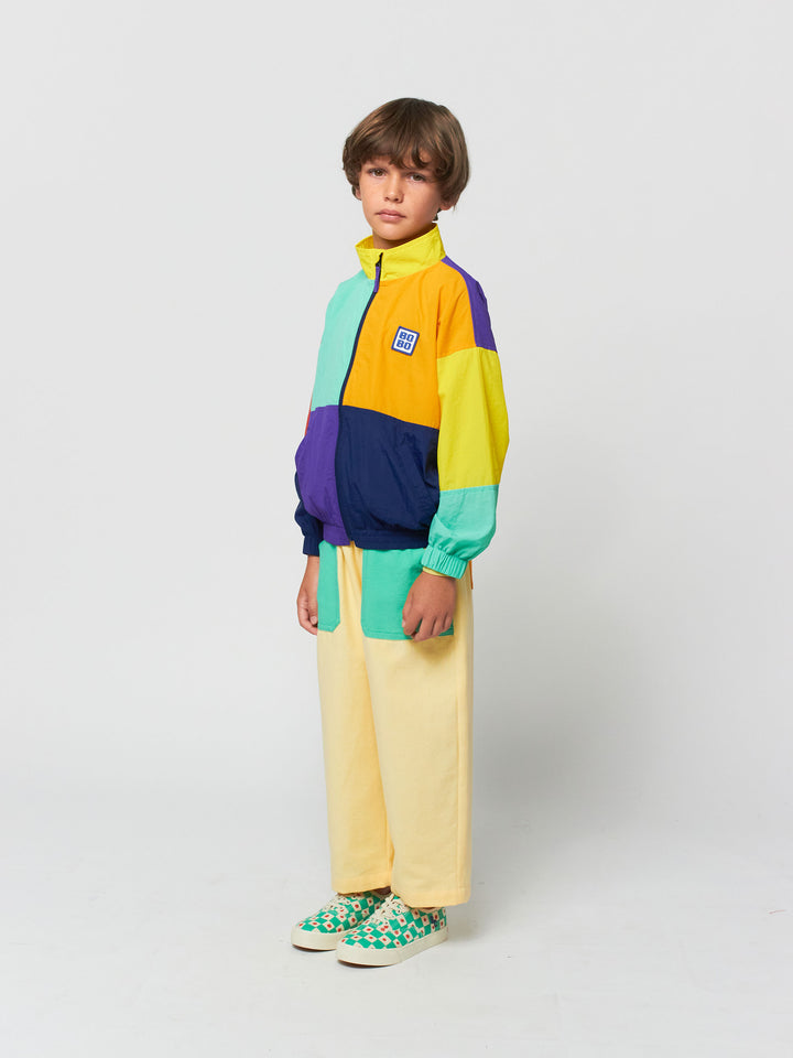 Colorblock windbreaker jacket