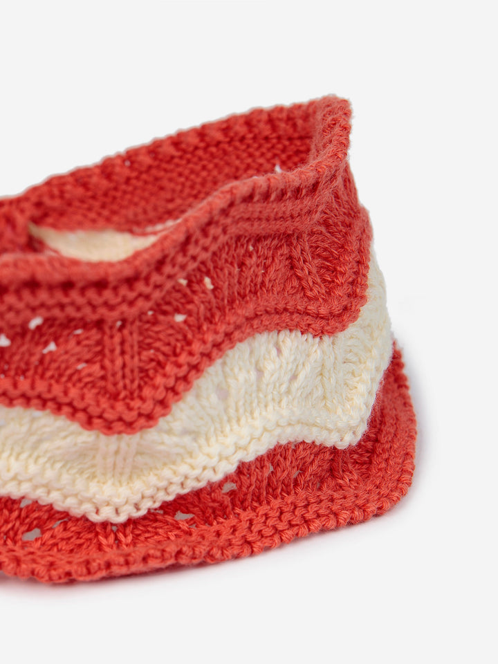 Crochet checkerboard headband