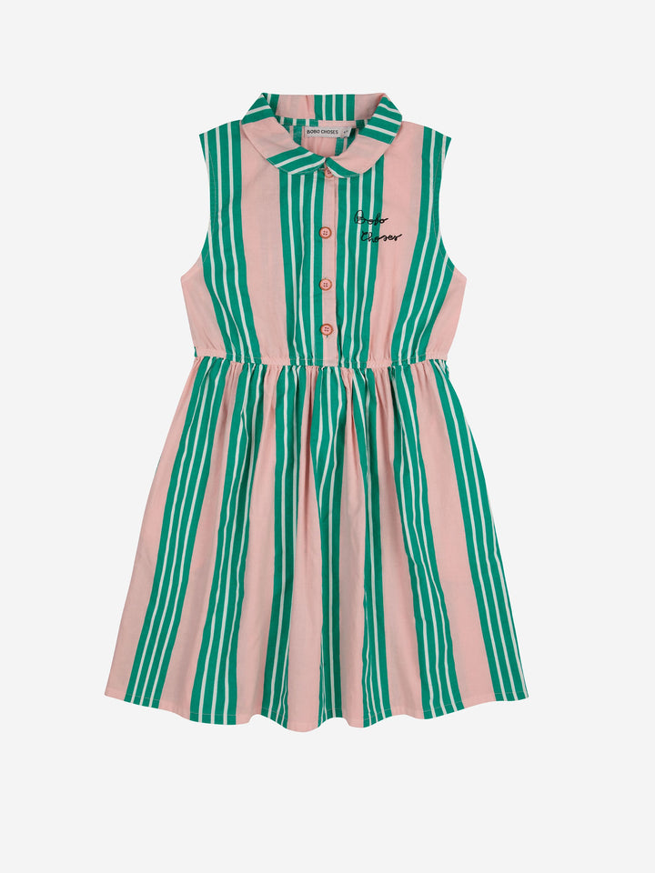 Stripes woven dress