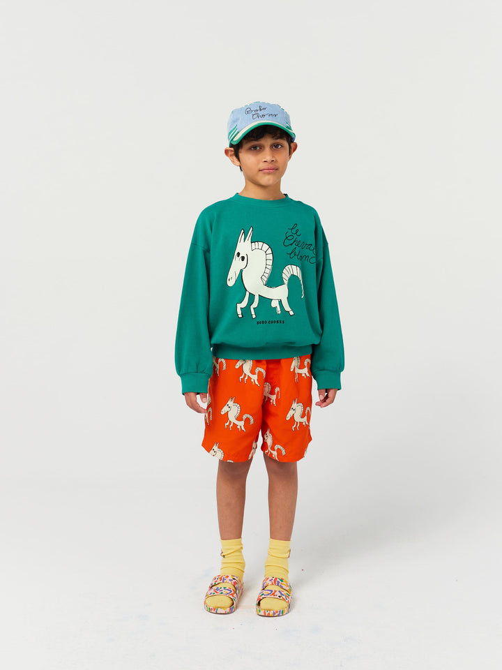 Le Cheval Blanc allover swim bermuda