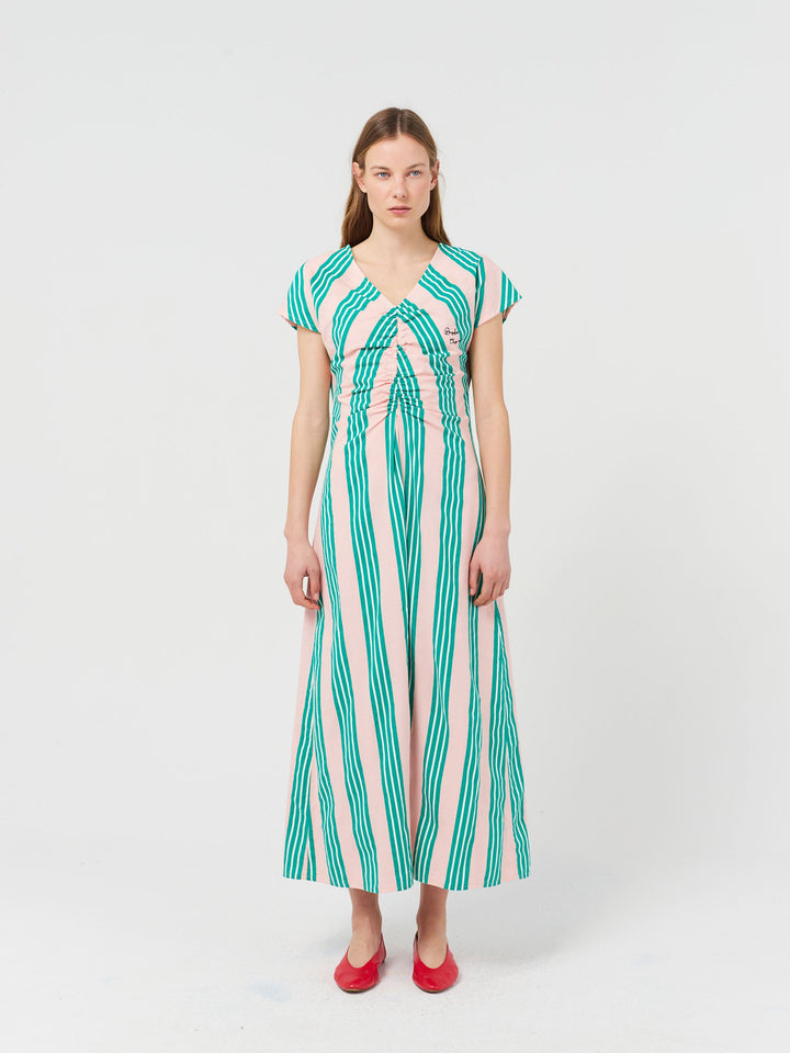 Stripes woven dress