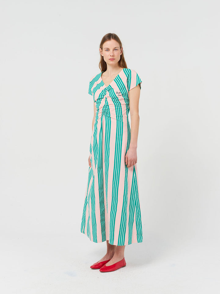 Stripes woven dress