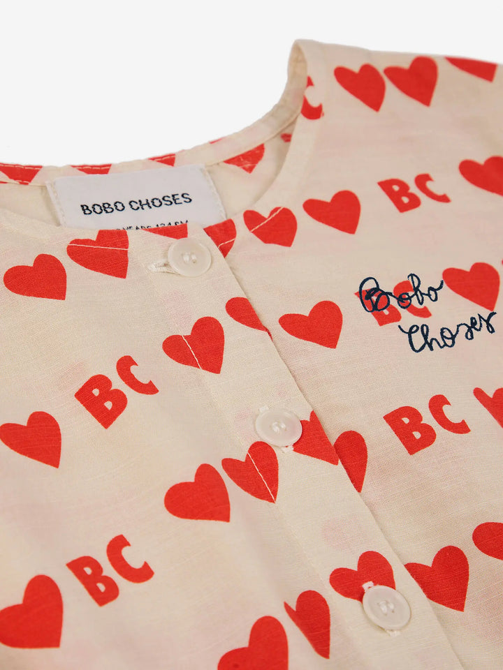 BC hearts all over woven dress