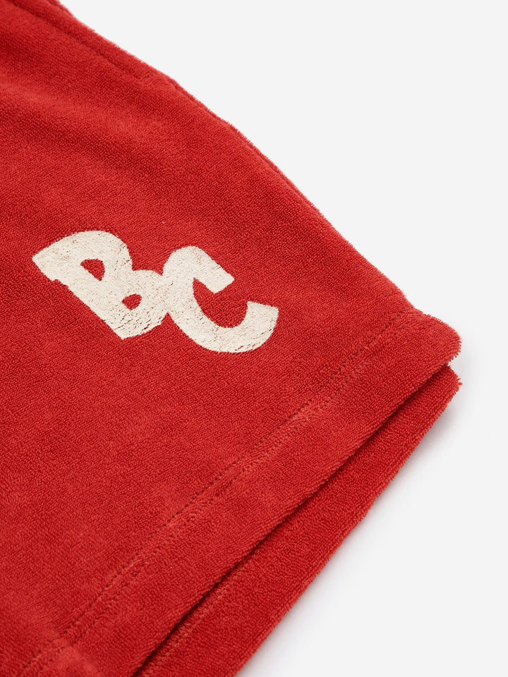 BC color block terry bermuda