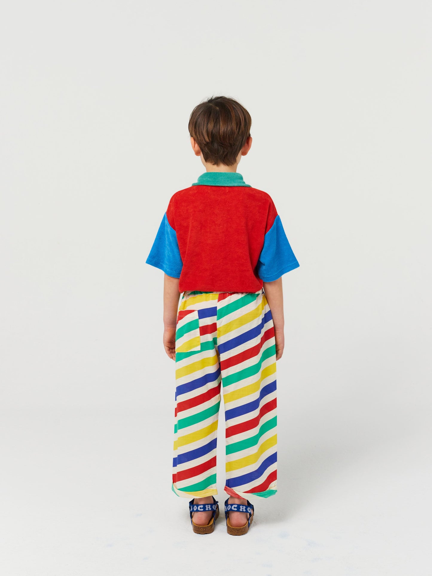 Pantalón con rayas multicolor
