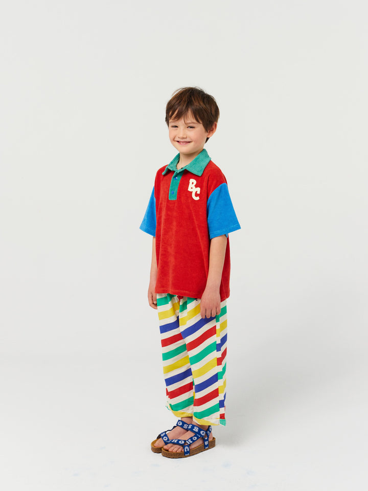 BC color block polo