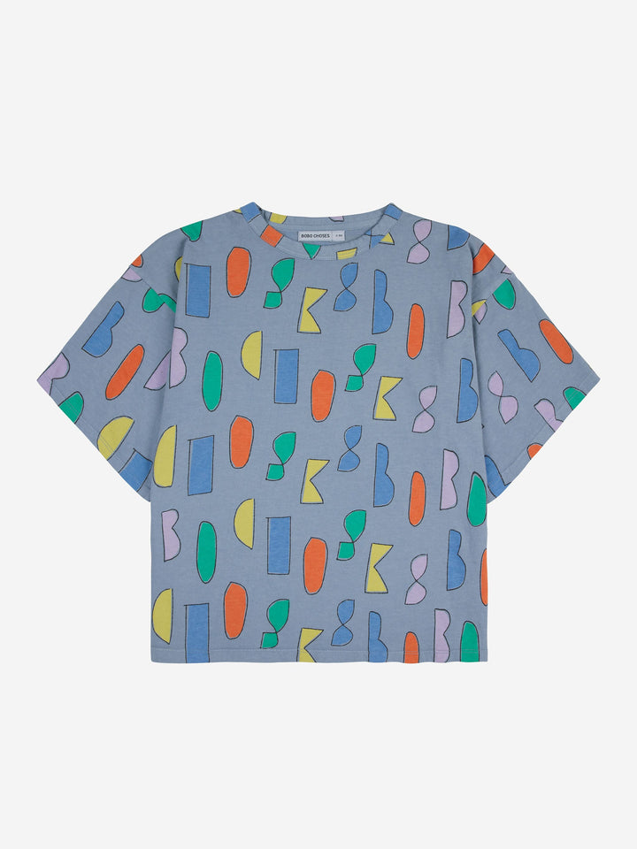컬러풀 Bobo Choses 올 오버 티셔츠