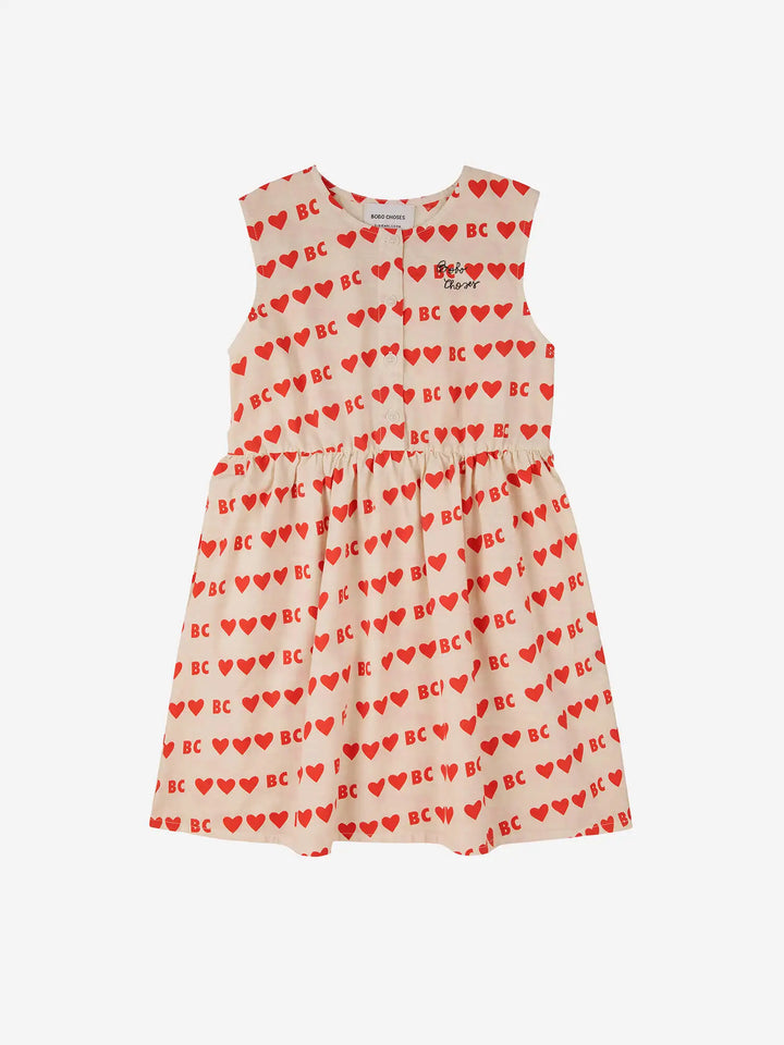 BC hearts all over woven dress