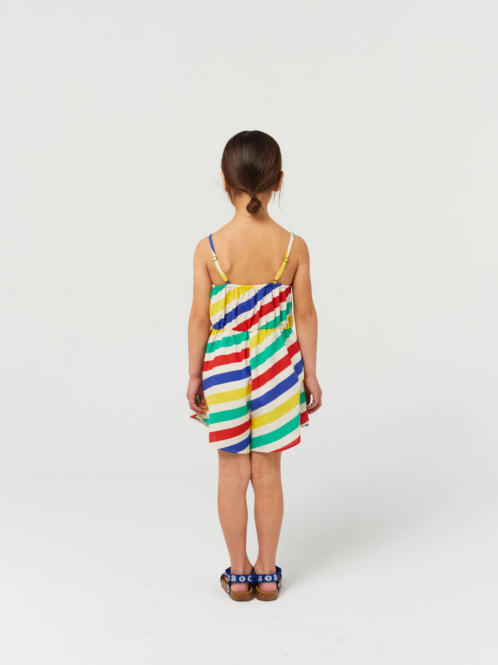 Happy stripes all over woven playsuit