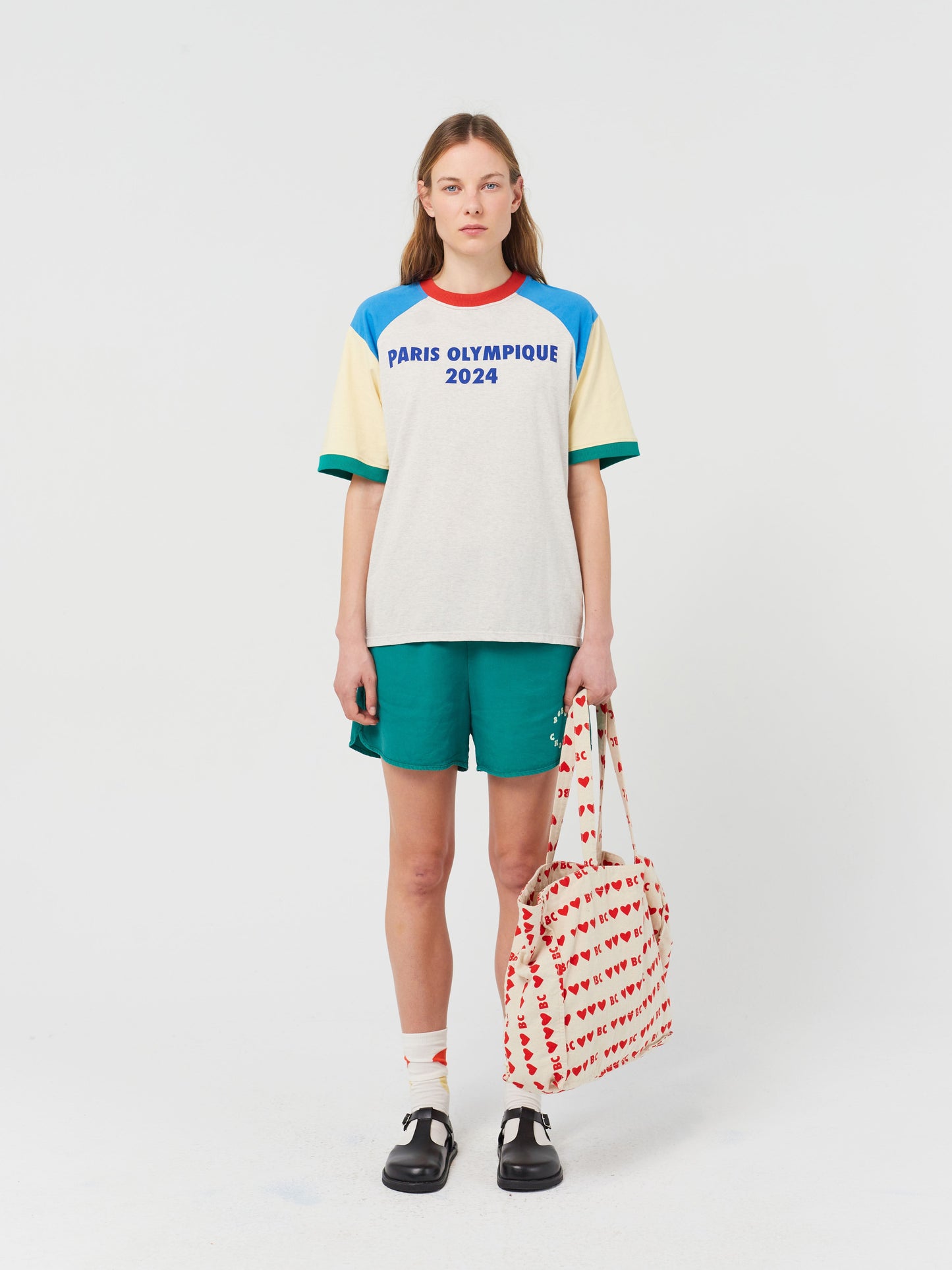 Paris Olympique color block T-shirt